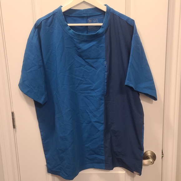 FIGS Colourblock Scrub Top - Picture 1 of 2